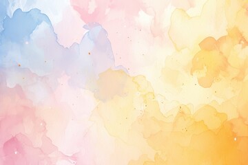 Obraz premium Abstract Watercolor Painting in Soft Pastel Colors