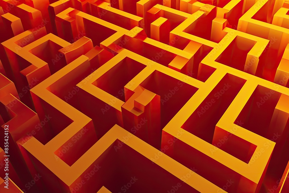 Poster a colorful abstract pattern with squares, illustrate a vector background with a geometric maze