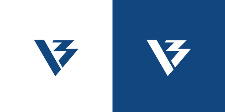 Modern and professional V3  logo design