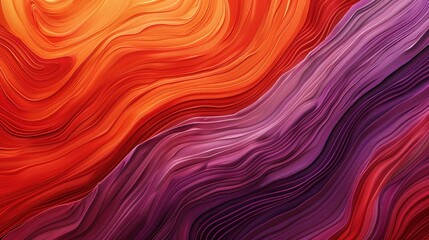 Fototapeta premium Abstract colorful layered waves in red and purple