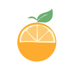 Orange fruit icon