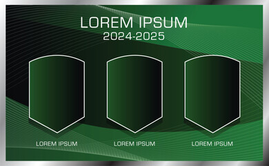 Soccer green photo picture frame border collage layout design abstract