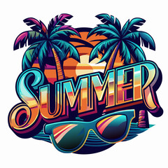 California Ocean side stylish t-shirt and apparel trendy design with palm trees silhouettes, typography, print, vector illustration. Global swatches.