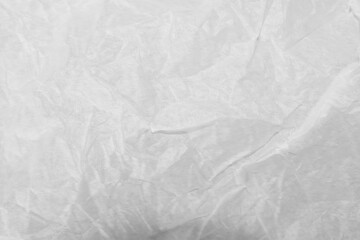 Crumpled tissue paper, white wrinkled 