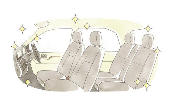 キレイな自動車の車内
