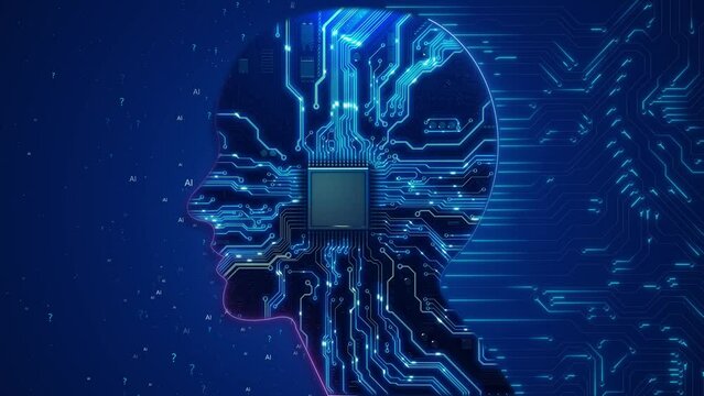 Artificial intelligence AI machine learning modern computer technologies concepts. Business, Mind Technology, Internet network. Data mining, deep learning Futuristic Cyber Technology Innovation.