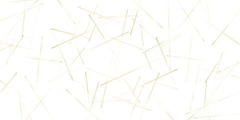 Horizontal template with chaotic lines. Abstract white background with random brown lines. Simple vector illustration.