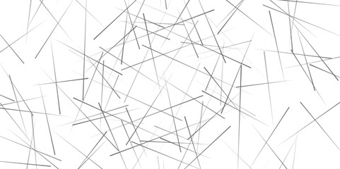 Horizontal template with chaotic lines. Random chaotic lines abstract geometric pattern. Simple vector illustration.