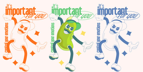 cucumber pickle team mascot sets.