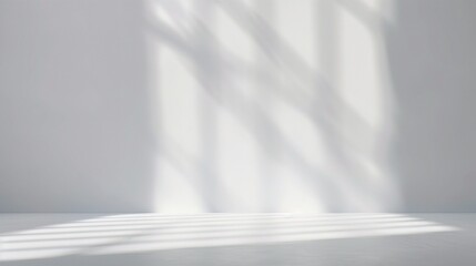 Gray background for product presentation with beautiful lights and shadows