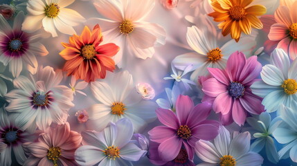 Obraz premium flower background, colorful, flower backdrop