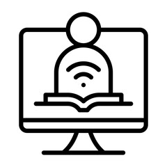 Online Learning Icon