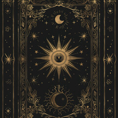 Tarot card deck background