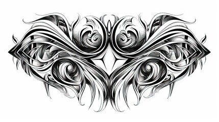 Fototapeta premium desain tatto temporary simetris