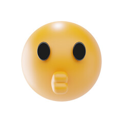 kissing face emoji 3d icon and illustration