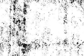 Abstract texture of scratches, cracks, chips. Grunge black and white background. Monochrome pattern of vintage surface.