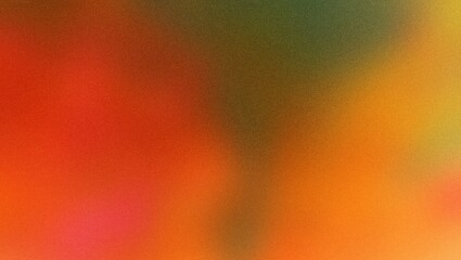 Red orange green grainy gradient dark noise texture background, abstract header poster large banner design, bright glowing template, grungy shine