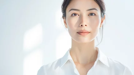 美しい肌のビューティーイメージの40代女性