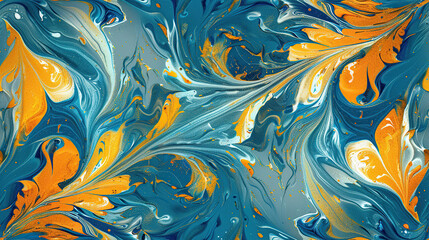 turkish ebru water marbling art paper