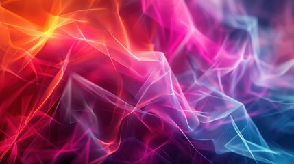 Obraz premium A colorful, abstract painting with a lot of different colors and shapes