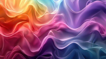 Obraz premium A colorful piece of fabric with a rainbow pattern