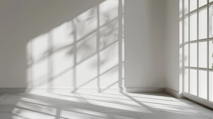 Fototapeta premium Window Light Shadow on Wall, Overlay Effect, Daroonwan Texture Background