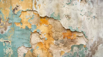 Aged Wall Texture with Color Peeling Over Time