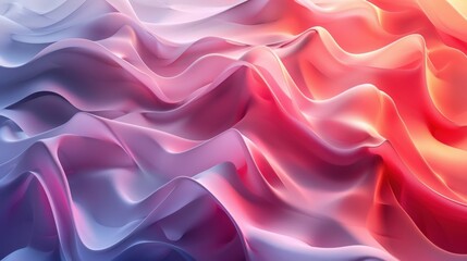 Fototapeta premium A colorful, abstract painting of a wave with pink and blue colors