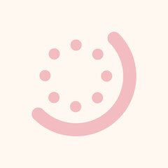 Flat geometric shape vector element