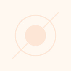 Flat geometric shape vector element