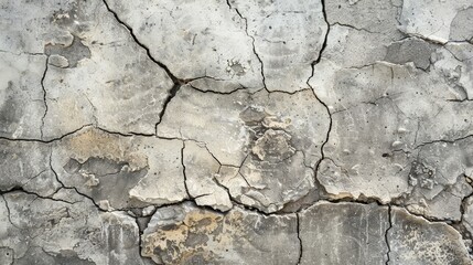 Obraz premium Horizontal cement and concrete surface with cracked design for background Vintage concrete background suitable for wallpaper or graphic design