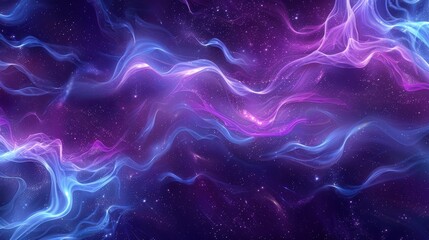 Vibrant cosmic landscape with swirling energy