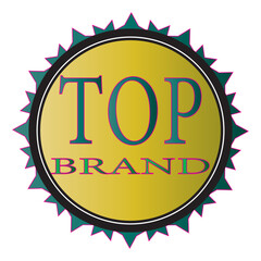 brand logo flat vector icon