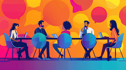Conduct an engaging meeting description, highlighting effective communication