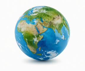 Earth, isolated on white background