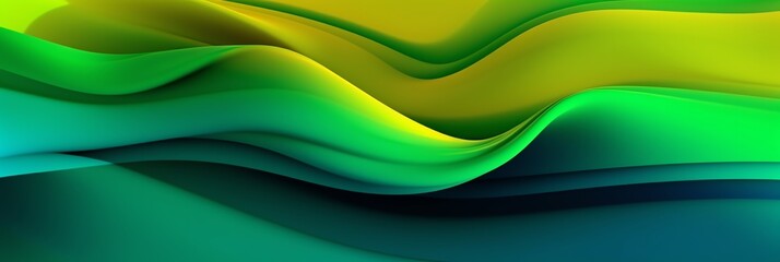 Fototapeta premium wallpaper abstract colors liquid trend multicolor stylish banner layout luxury, 3:1, yellow, green light, dark green, landing page,