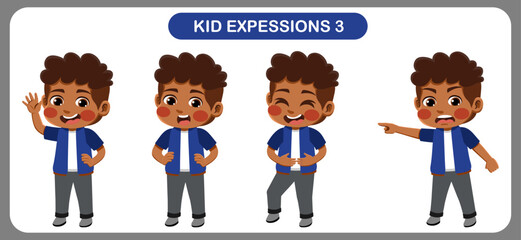 children with various expressions. Good for application in various design and other promotional needs