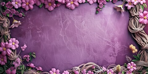 rapunzel themed page frame with the braids 