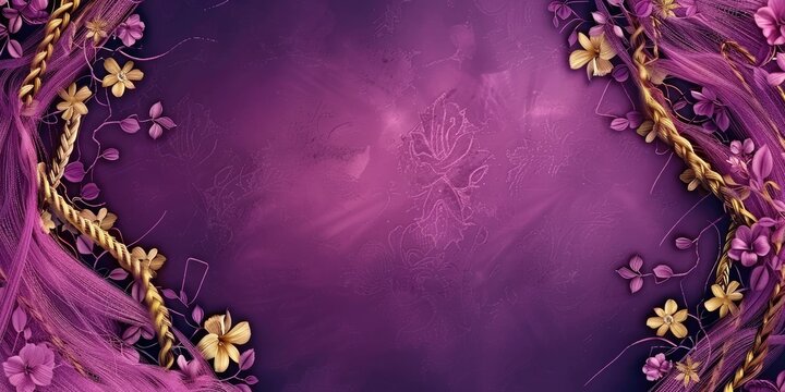 rapunzel themed page frame with the braids around the borders. 