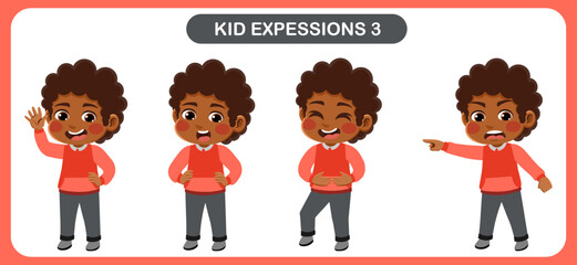 children with various expressions. Good for application in various design and other promotional needs