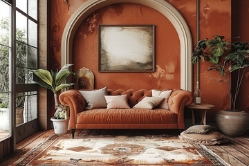 Light Relaxing Room with Sofa and Armchair