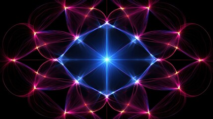 Obraz premium abstract background with glowing stars