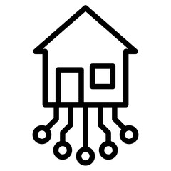 House electricity system icon