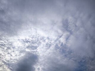 Blue sky white cloud white background. Beautiful sky and clouds