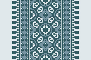 Ethnic pattern vector background. seamless pattern traditional, Design for background, wallpaper, Batik, fabric, carpet, clothing, wrapping, and textile. ethnic pattern Vector illustration.