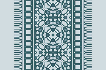 Ethnic pattern vector background. seamless pattern traditional, Design for background, wallpaper, Batik, fabric, carpet, clothing, wrapping, and textile. ethnic pattern Vector illustration.