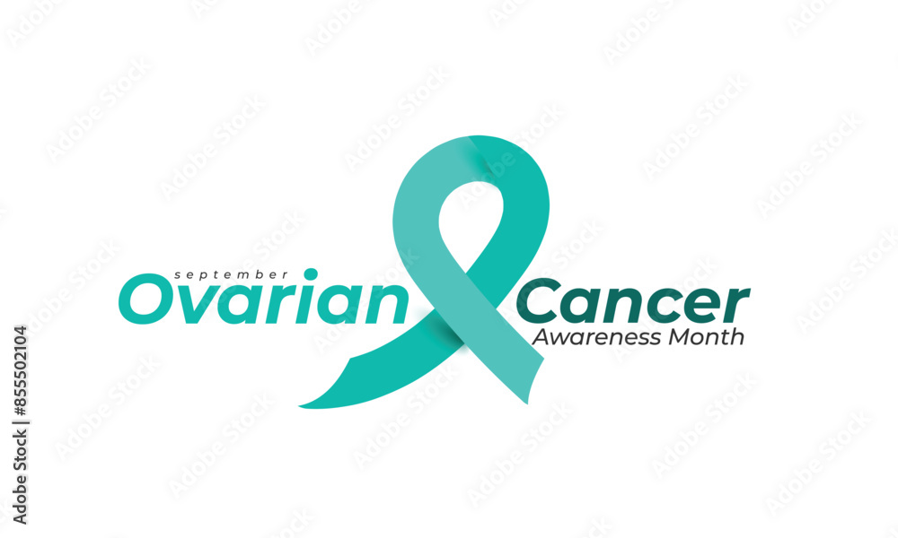 Wall mural Ovarian Cancer awareness month. background, banner, card, poster, template. Vector illustration.