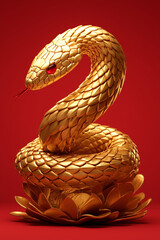 Naklejka premium Happy New Year of the Snake according to the Chinese calendar 2025 year of the snake. Background with snake