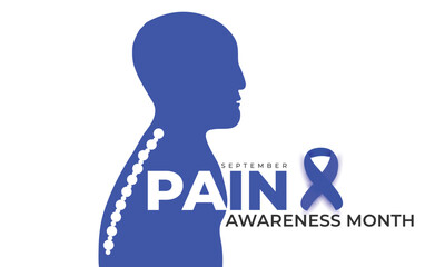 Pain awareness month. background, banner, card, poster, template. Vector illustration.