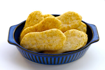Japanese rice crackers with nori seaweed